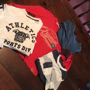 Lot of 4 boys long sleeve tees